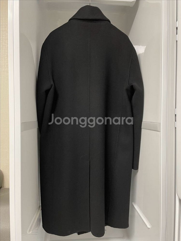 솔리드옴므 21fw 블랙 핸드메이드 캐시미어코트 48--1