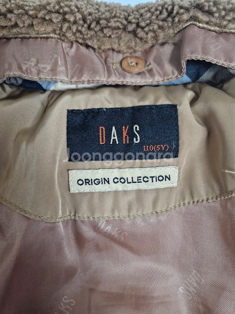 닥스 아동 덕다운 패딩점퍼 브라운 (110)--5