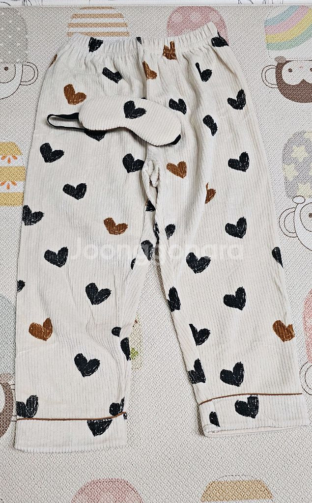 리미떼두두 하트 패턴 잠옷 세트 XXL+베어조끼--1