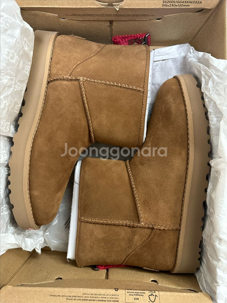 UGG 어그 클래식 미니 로고 지퍼 부츠 체스트넛(230)[새상품]--0