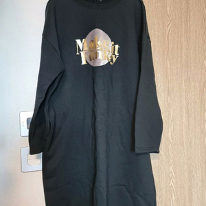 새상품) 르꼬르망 기모 원피스 숏 블랙