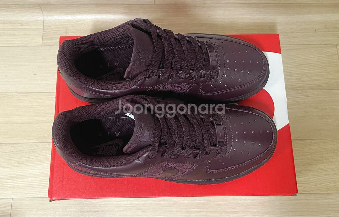 [235] W나이키 에어 포스1 딥버건디--3