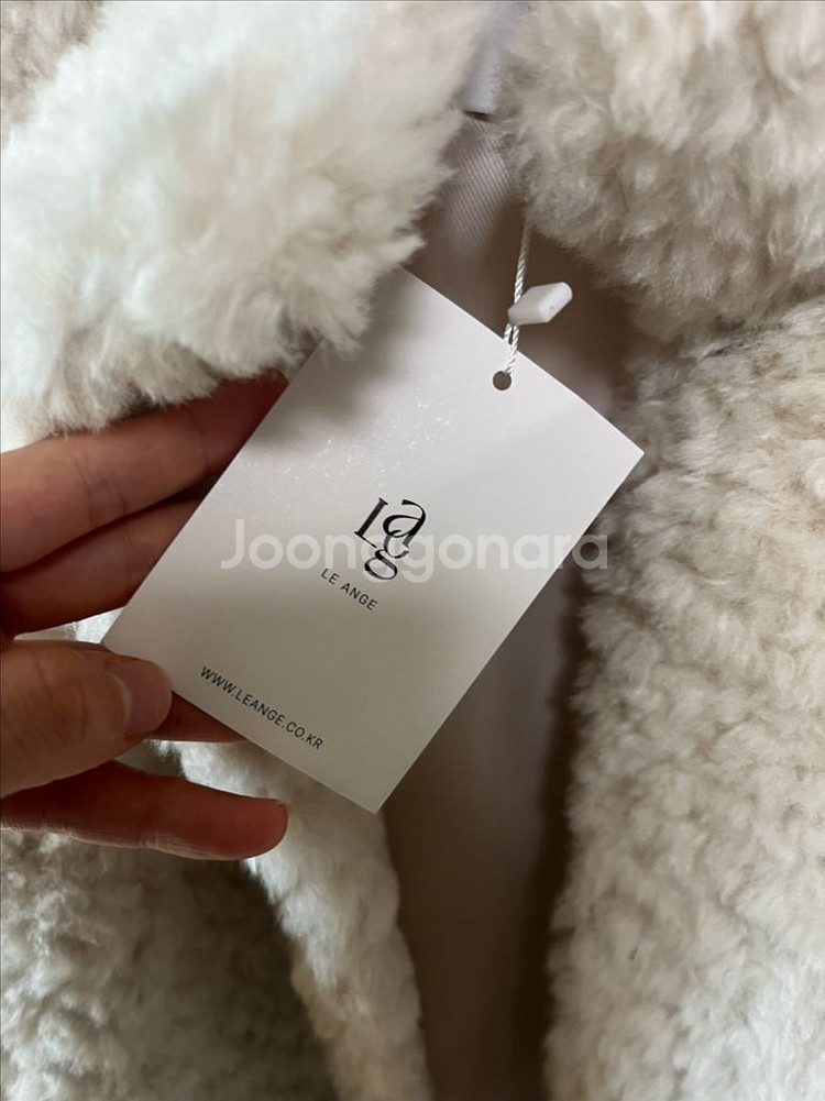 택0 시착만함)리앙쥬양털코트 리앙쥬양털베스트 베스트 아이보리--4