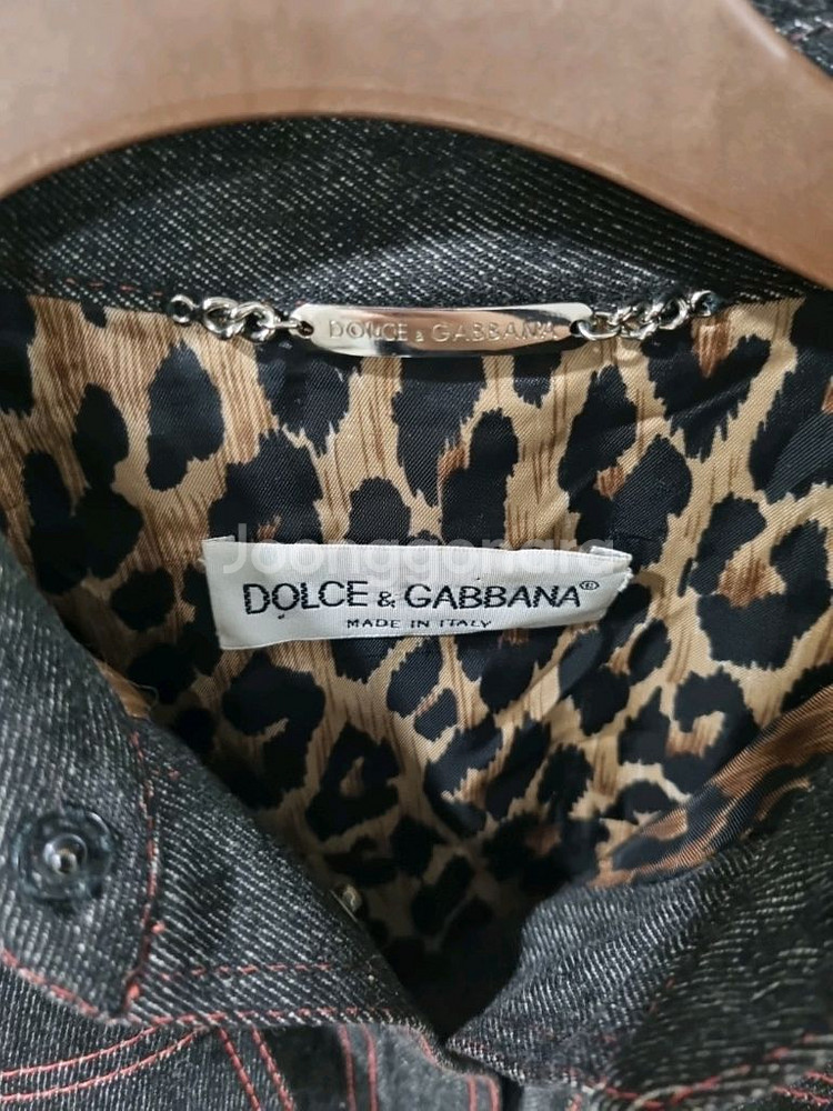 돌체앤가바나 데님 블랙 자켓--3