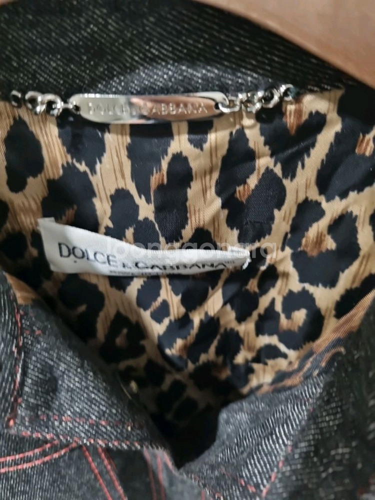 돌체앤가바나 데님 블랙 자켓--5