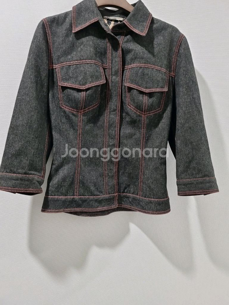 돌체앤가바나 데님 블랙 자켓--2