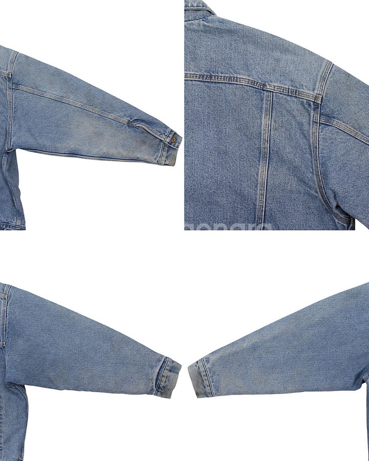 1990s USA 칼하트 J62 DNM 사우스웨스트 워시드 데님 자켓 빈티지 미국제--9