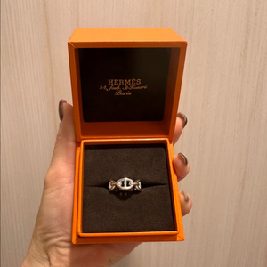 에르메스 샹달링 샹달반지 실버 52호 새상품