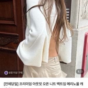 아웃핏 오픈니트 1회착용