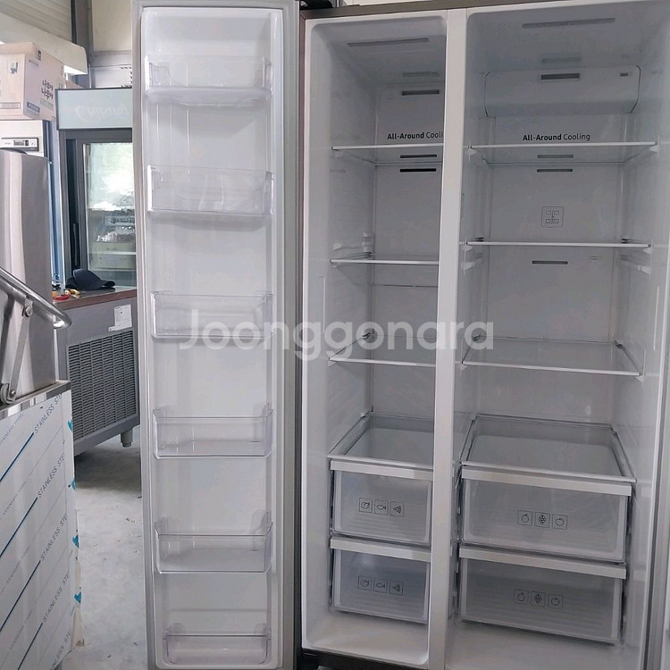 심성 815리터 양문형 냉장고 상태최상--5