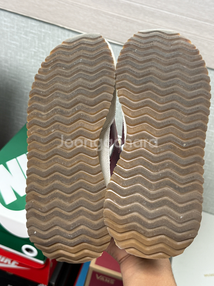 뉴발란스 237 아이보리 버건디 260mm--7