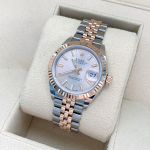 롤렉스 레이디 데이트저스트 핑크 바 인덱스 로즈 골드