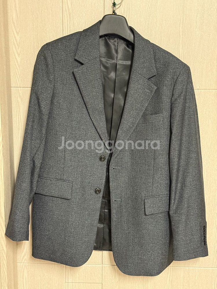 트러수트 차콜 정장세트 L사이즈상의105/하의32 거의새거--0