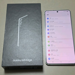 갤럭시 S25 엣지 티타늄실버 512GB 자급제 S급 삼케플