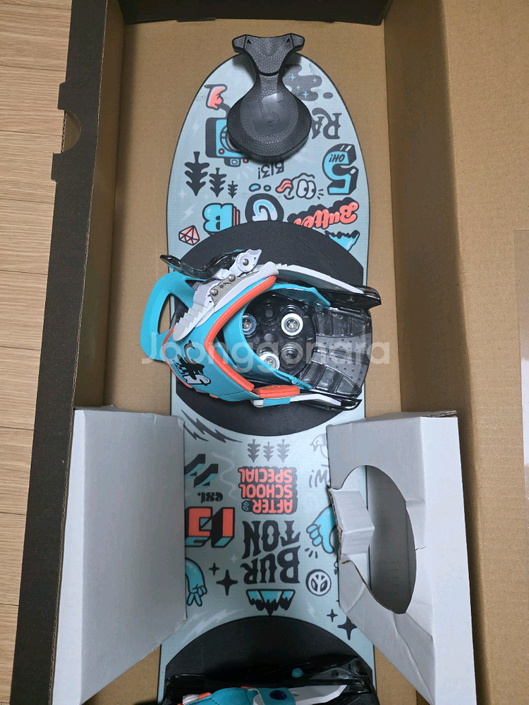 유아 보드 버튼 에프터스쿨 스페셜 스노우보드 세트 90센치--2