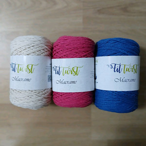 쎄비 필트위스트 3볼 뜨개실 미개봉 무료배송 마크라메 체이니코튼