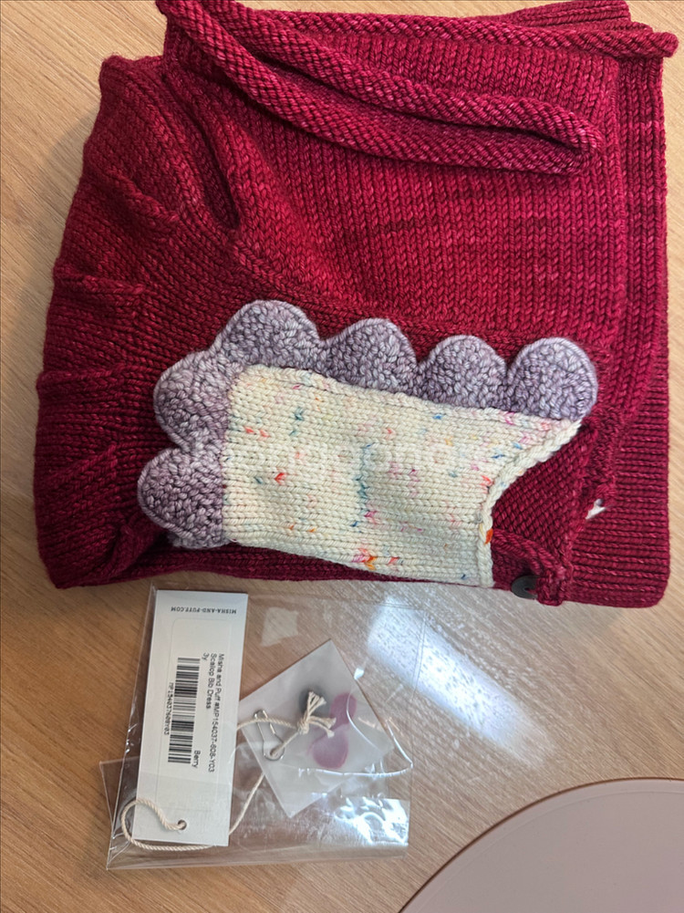 미샤앤퍼프 베리스칼럽 원피스 3Y--4