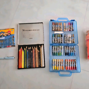 크레파스 색연필 형광팬 연필 닳지않는 연필 물병