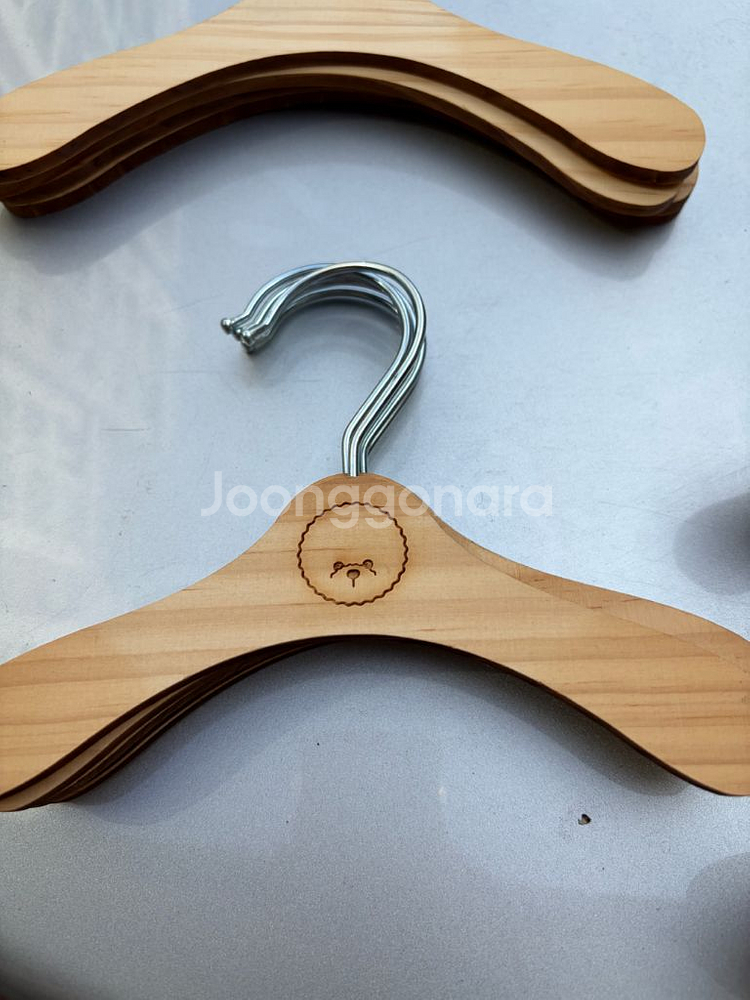 원목 옷걸이 6개 세트--1