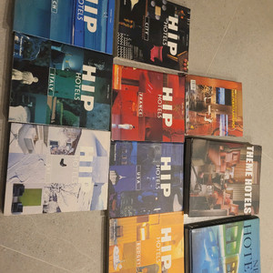 호텔 관련 세계 건축 인테리어잡지 외국서적(10권)