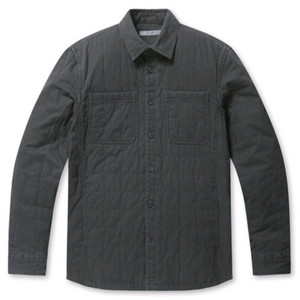 시리즈 차콜 퀄팅 아우터 셔츠
