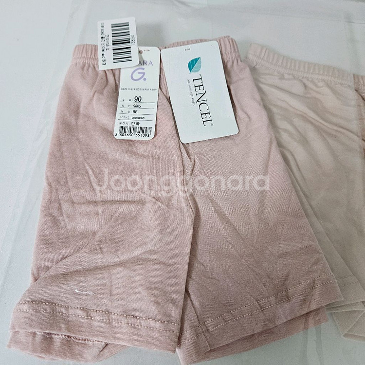 미개봉 새제품 국산 텐셀, 인견 여성 속바지 2부 90--3