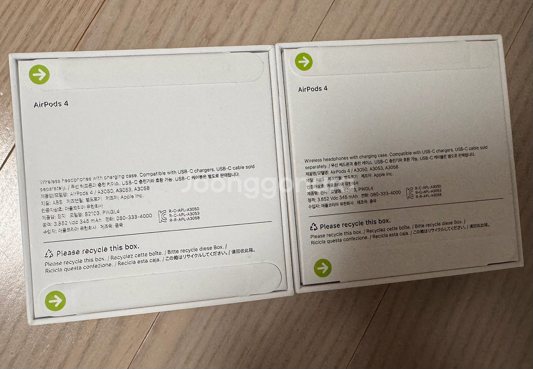 에어팟 4세대 미개봉 노캔X--1