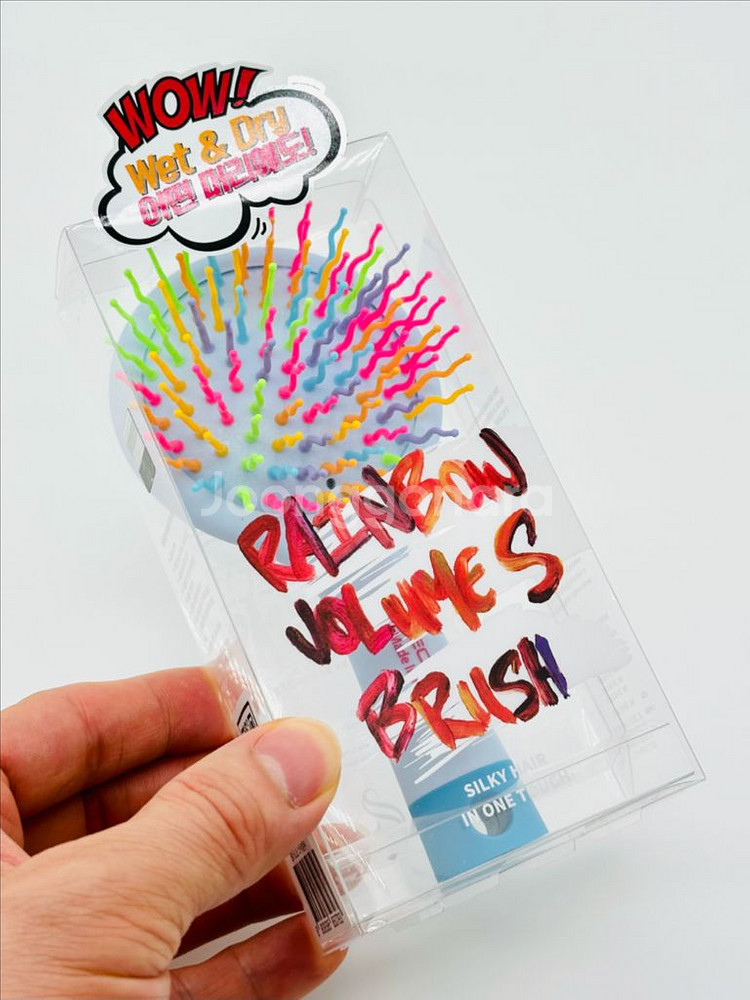 미개봉 새상품 아이캔디 레인보우 볼륨 헤어브러쉬 미디엄--0