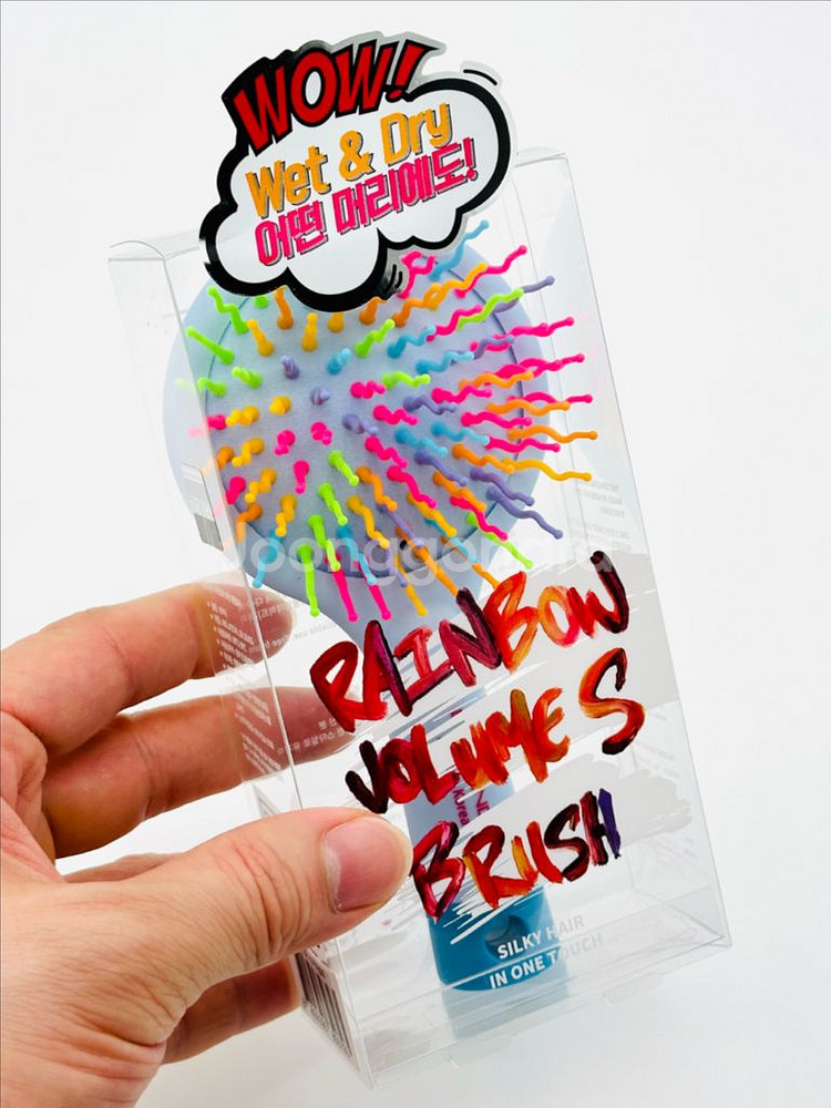 미개봉 새상품 아이캔디 레인보우 볼륨 헤어브러쉬 미디엄--1