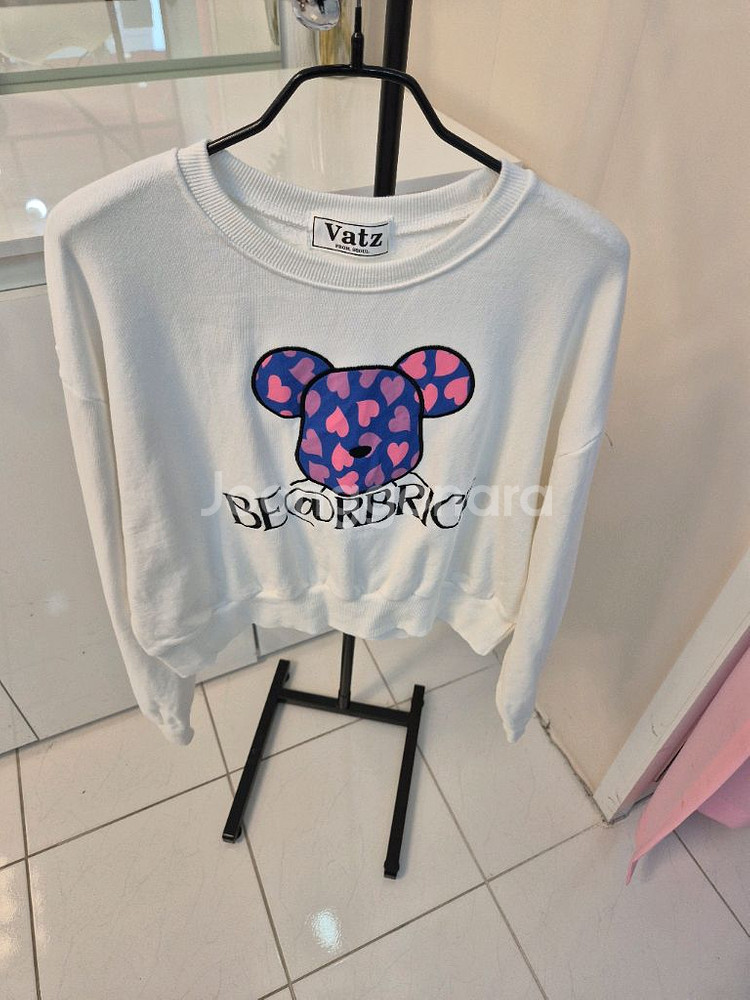 프린팅 여성 맨투맨 티셔츠--5