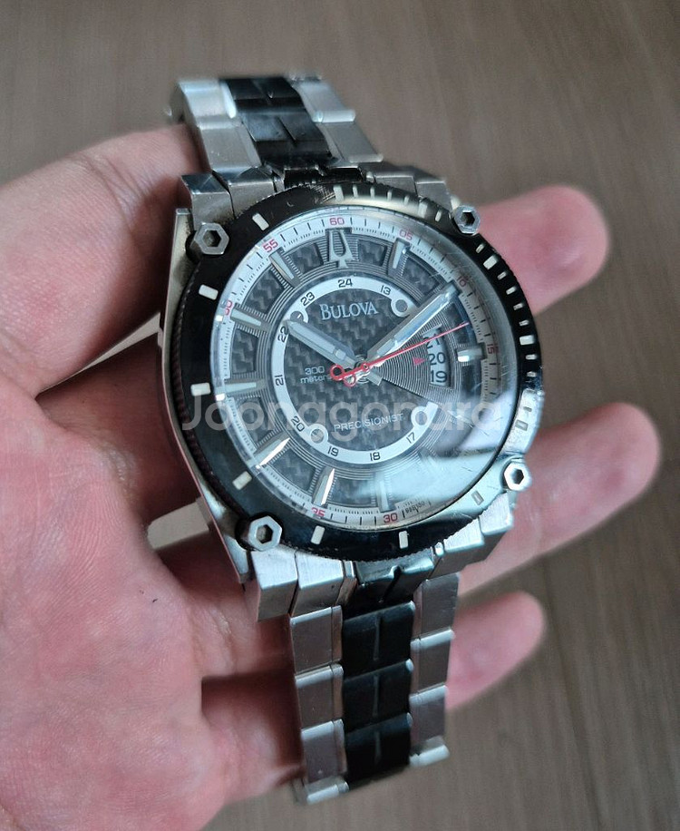 46mm 부로바 프리시저니스트 300m 다이버 282khz 초정밀 시계--1