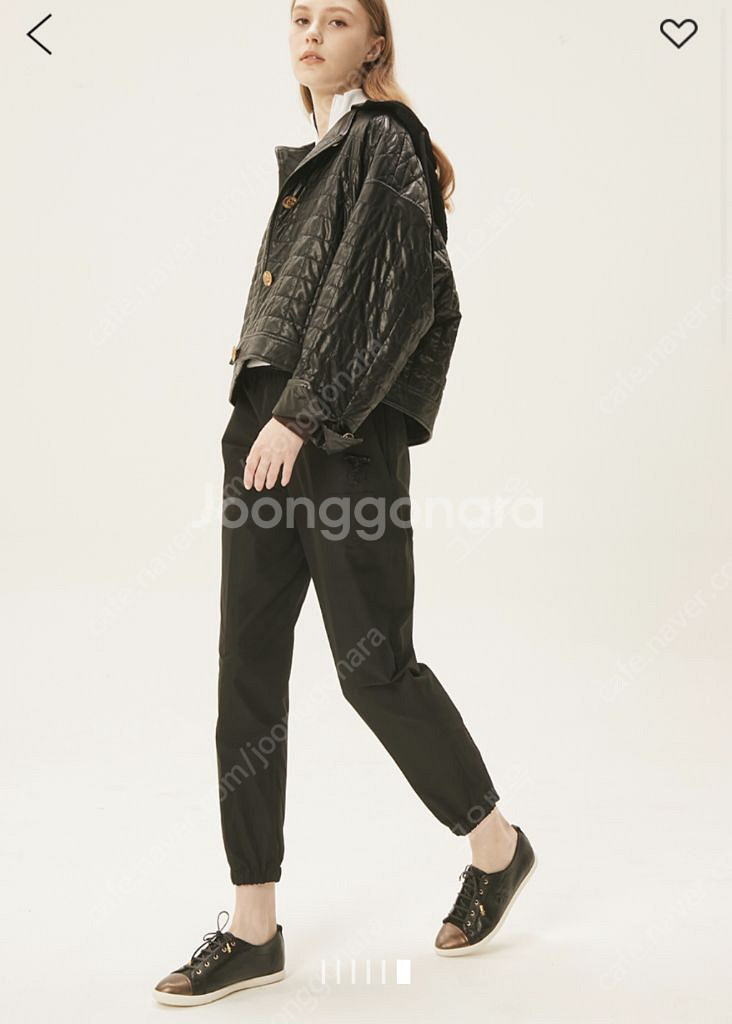 타임 레더 퀼팅자켓--0