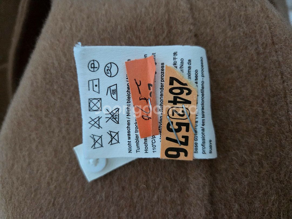 호주산 울(양모)100 후드코트 66 카멜색상 새상품(드라이크리닝까지 완료)--5