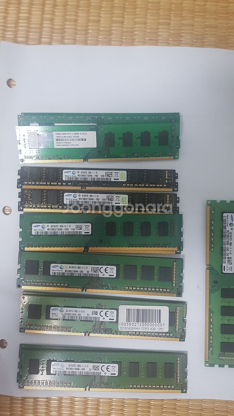 삼성﻿ PC 데스크탑 RAM램 메모리 DDR3 4기가--0