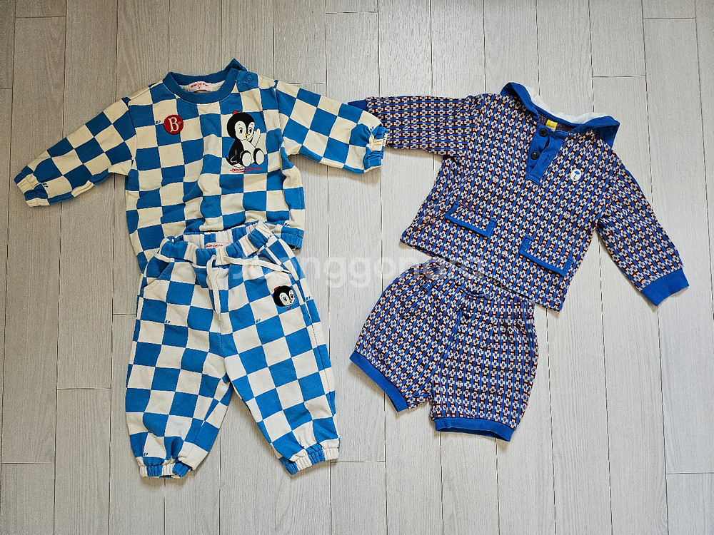 (반값택포) 베베드피노, 모이몰론 상하세트 (90사이즈)--0