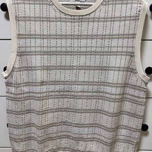 코스 레귤러핏 자가드 니트 베스트 L