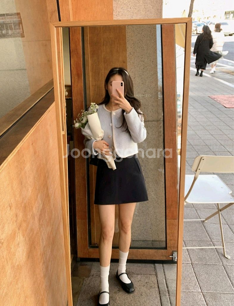 쇼퍼랜드 스프링 브리즈 트위드 자켓 스카이블루 / 베니토 아뜨랑스 로엠 리얼코코 케이클럽 스파오 가내스라 슬로우앤드--2