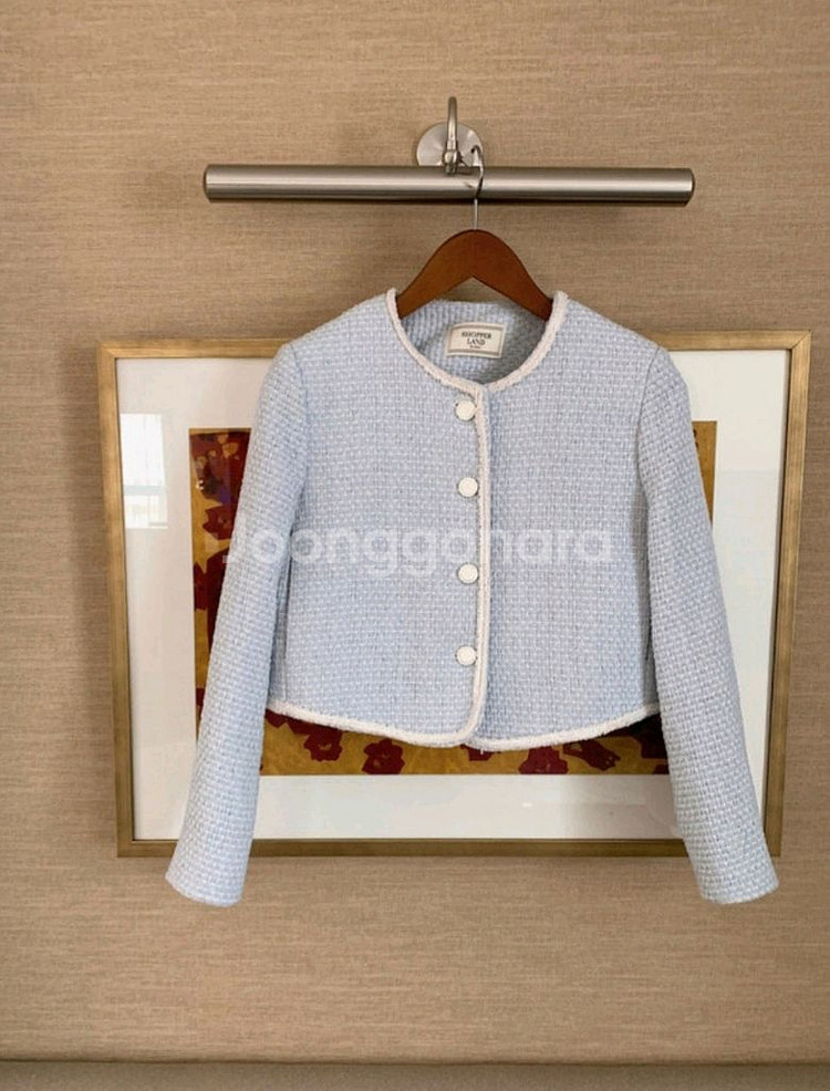 쇼퍼랜드 스프링 브리즈 트위드 자켓 스카이블루 / 베니토 아뜨랑스 로엠 리얼코코 케이클럽 스파오 가내스라 슬로우앤드--6