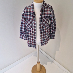 봉통 남아 체크셔츠 (100)