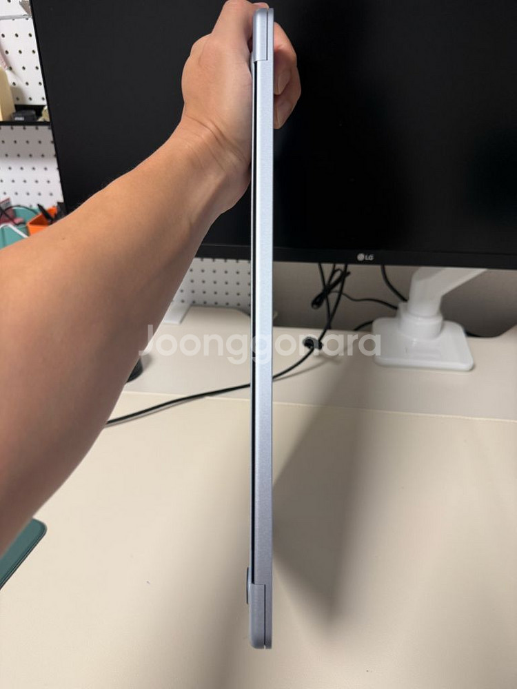 M4 맥북에어 15인치 512g 16g 스카이블루 배터리사이클 4 박스풀셋--4