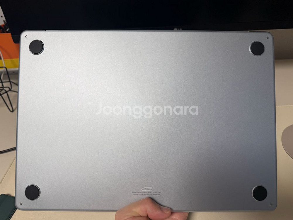 M4 맥북에어 15인치 512g 16g 스카이블루 배터리사이클 4 박스풀셋--6