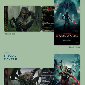 프레데터 스페셜티켓 스티 씨네큐 특전 굿즈