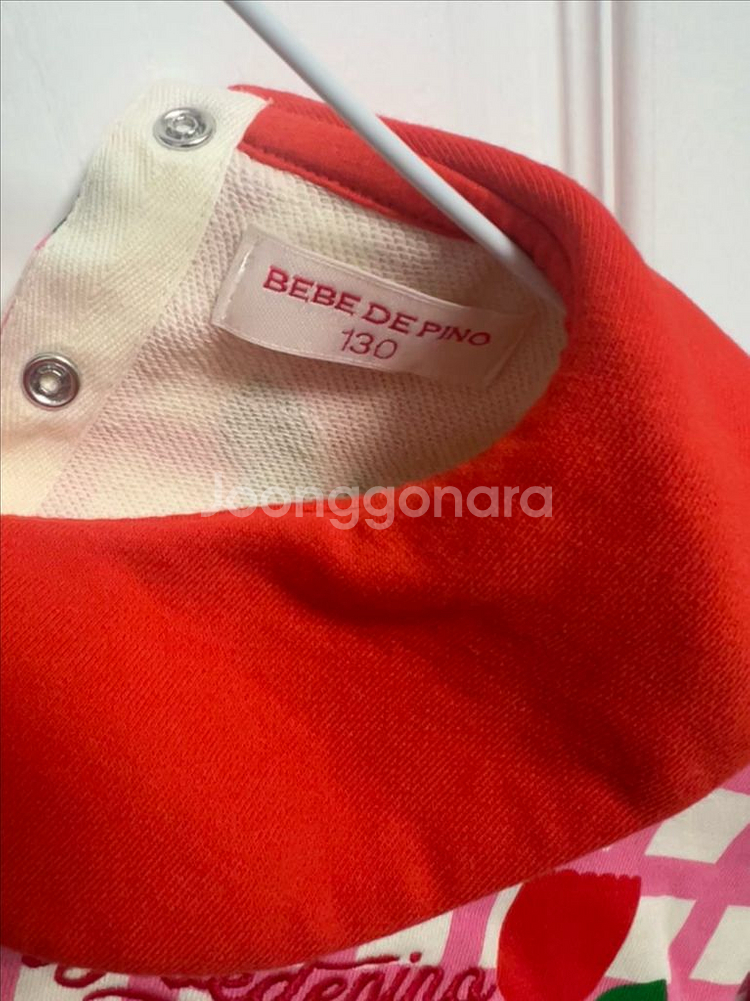 베베드피노 여아 체크 튤립 플라워 원피스 130--2