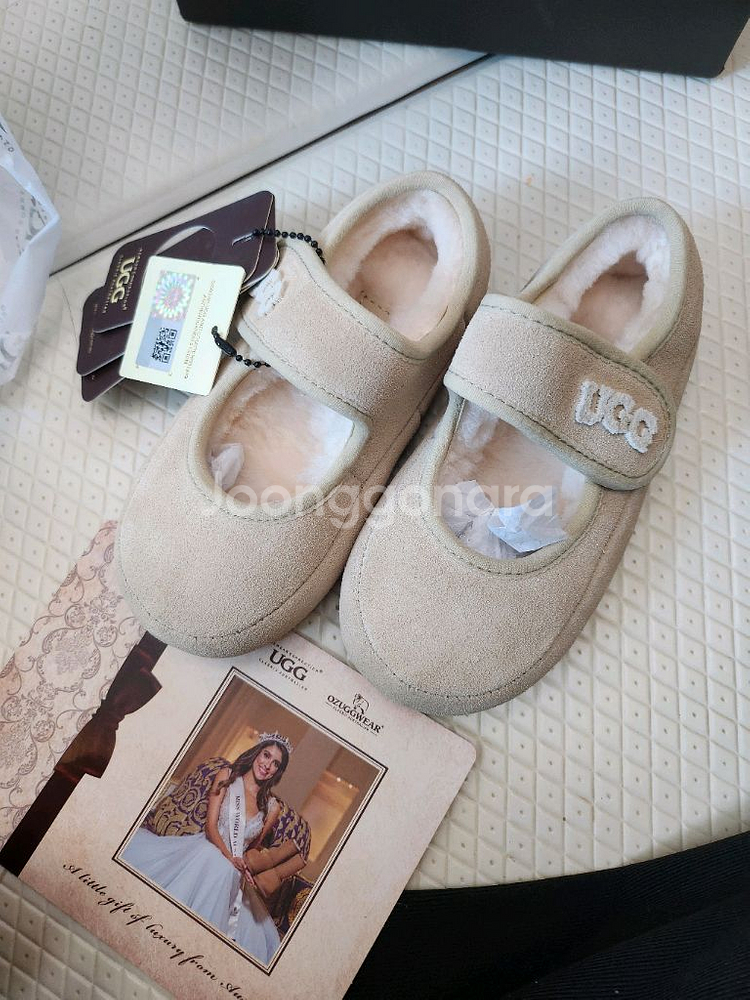 오즈웨어 어그메리제인키즈 베이지 180--0