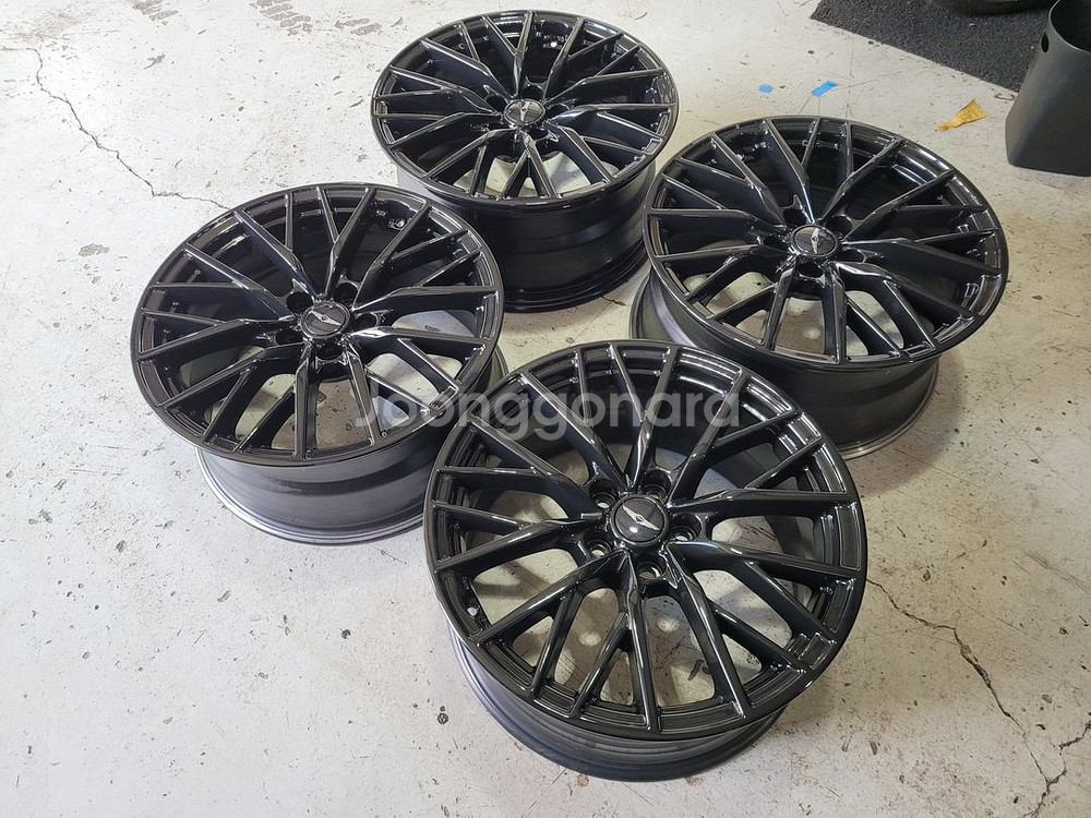 제네시스g80스포츠 19인치 순정품휠타이어--0