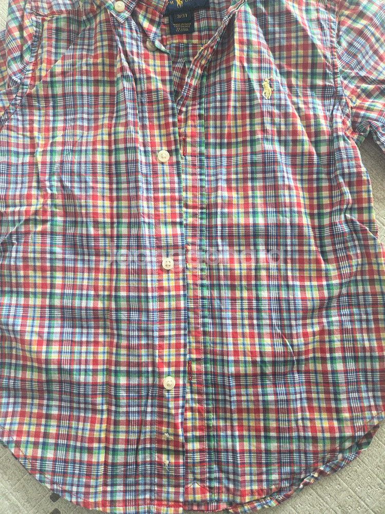 남아 110싸이즈 (폴로, 리바이스)체크 셔츠(택포)--5