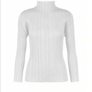 플리츠플리즈 베이직 반목 긴팔 라이트그레이 3