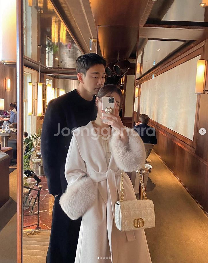 에바빈 evabin 마벨 사가폭스 숄카라 핸드메이드 롱코트 - 아이보리--3