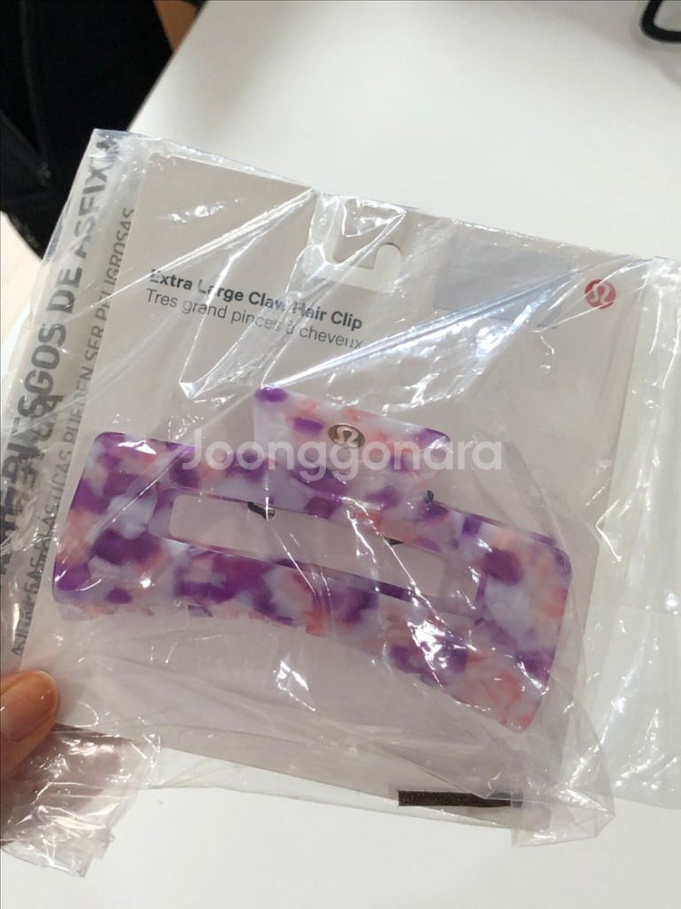 룰루레몬 엑스트라 라지 클로 헤어 클립--0