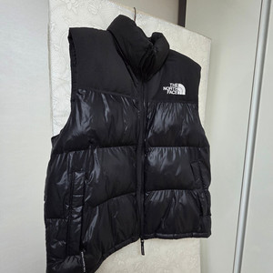 노스페이스 블랙 패딩조끼 XL 사이즈
